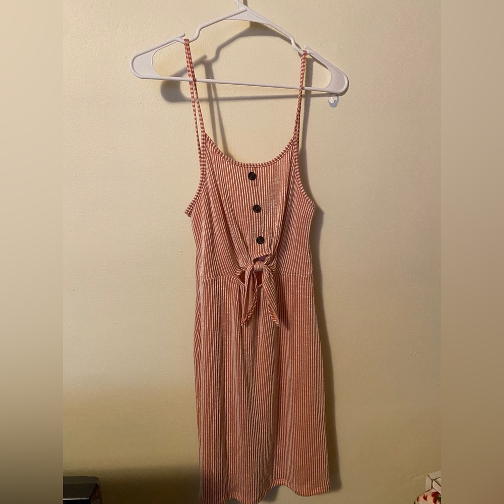 Pink striped dress